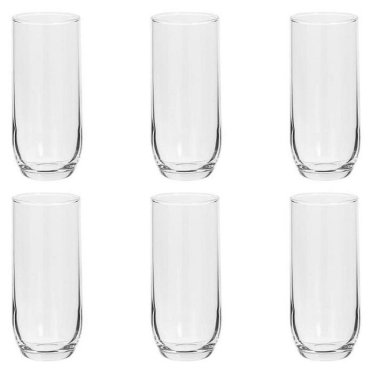 SECRET DE GOURMET Lot de 6 Gobelets Hauts  Paol'eau  31cl Transparent