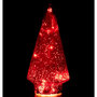 Voir la diapositive 3 : Paris Prix Sapin de Noël en Verre  Led  24cm Rouge