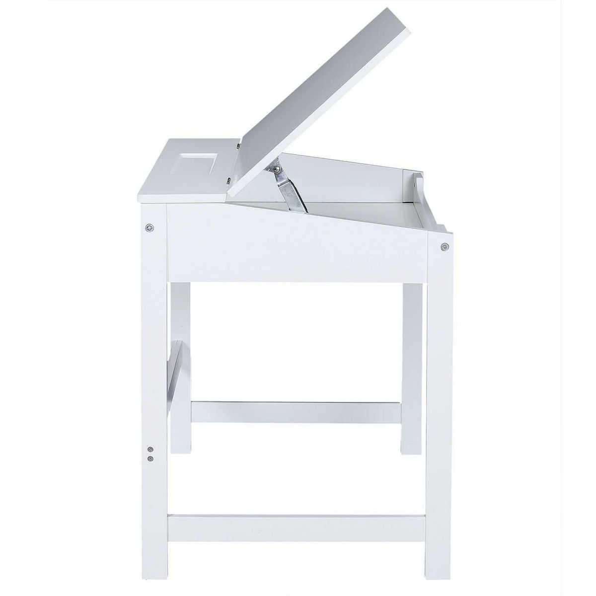 TOILINUX Bureau pupitre pour enfant en MDF - Blanc