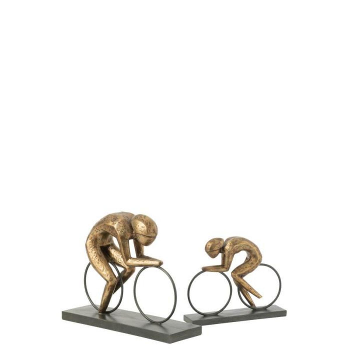 Paris Prix Statuette Déco sur Socle  Cycliste  37cm Or
