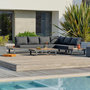 Voir la diapositive 2 : Paris Prix Salon de Jardin d'Angle 6 Places  Alicante  220cm Anthracite