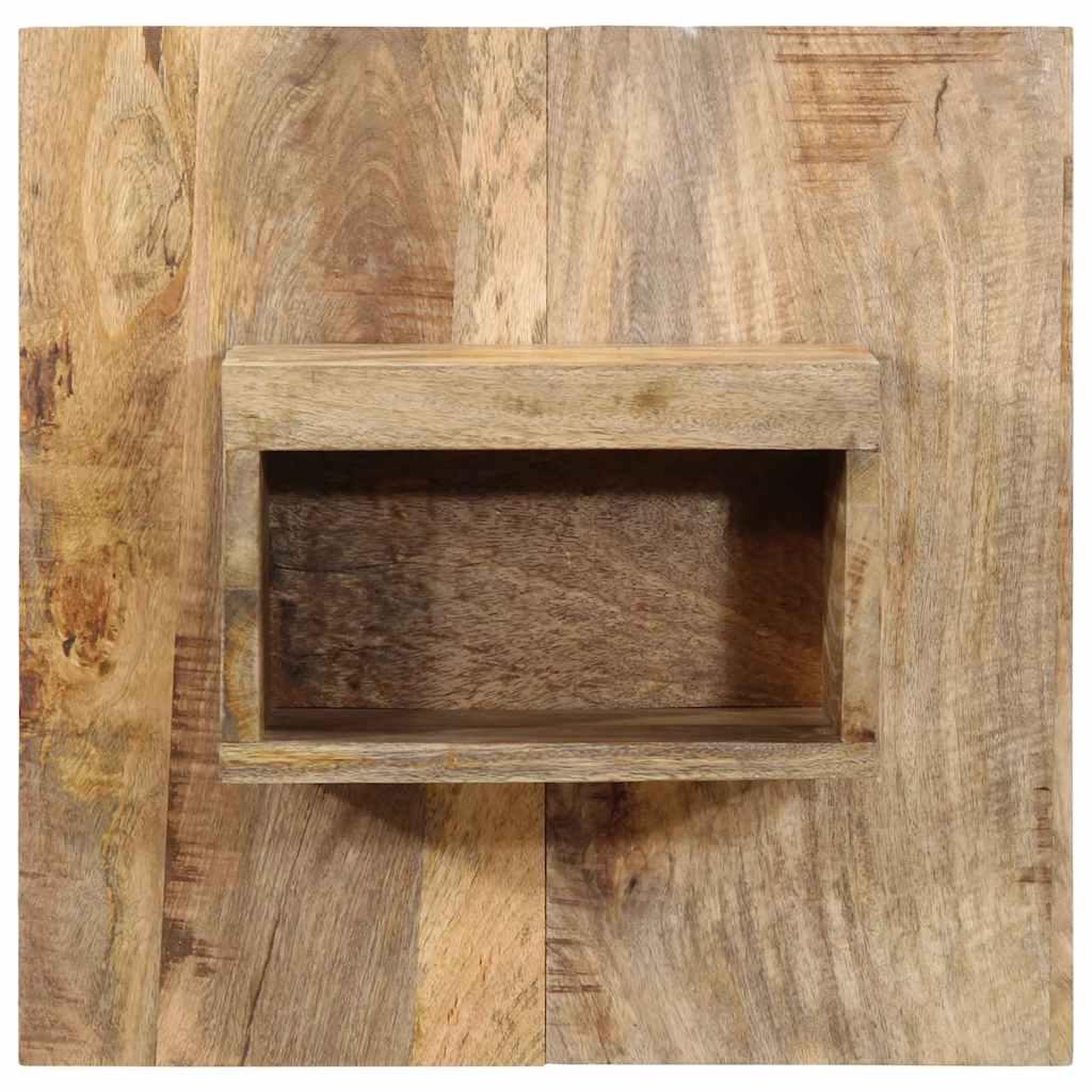 Voir la diapositive 2 : VIDAXL Table de chevet 50x27x50 cm bois massif de manguier brut