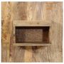Voir la diapositive 2 : VIDAXL Table de chevet 50x27x50 cm bois massif de manguier brut