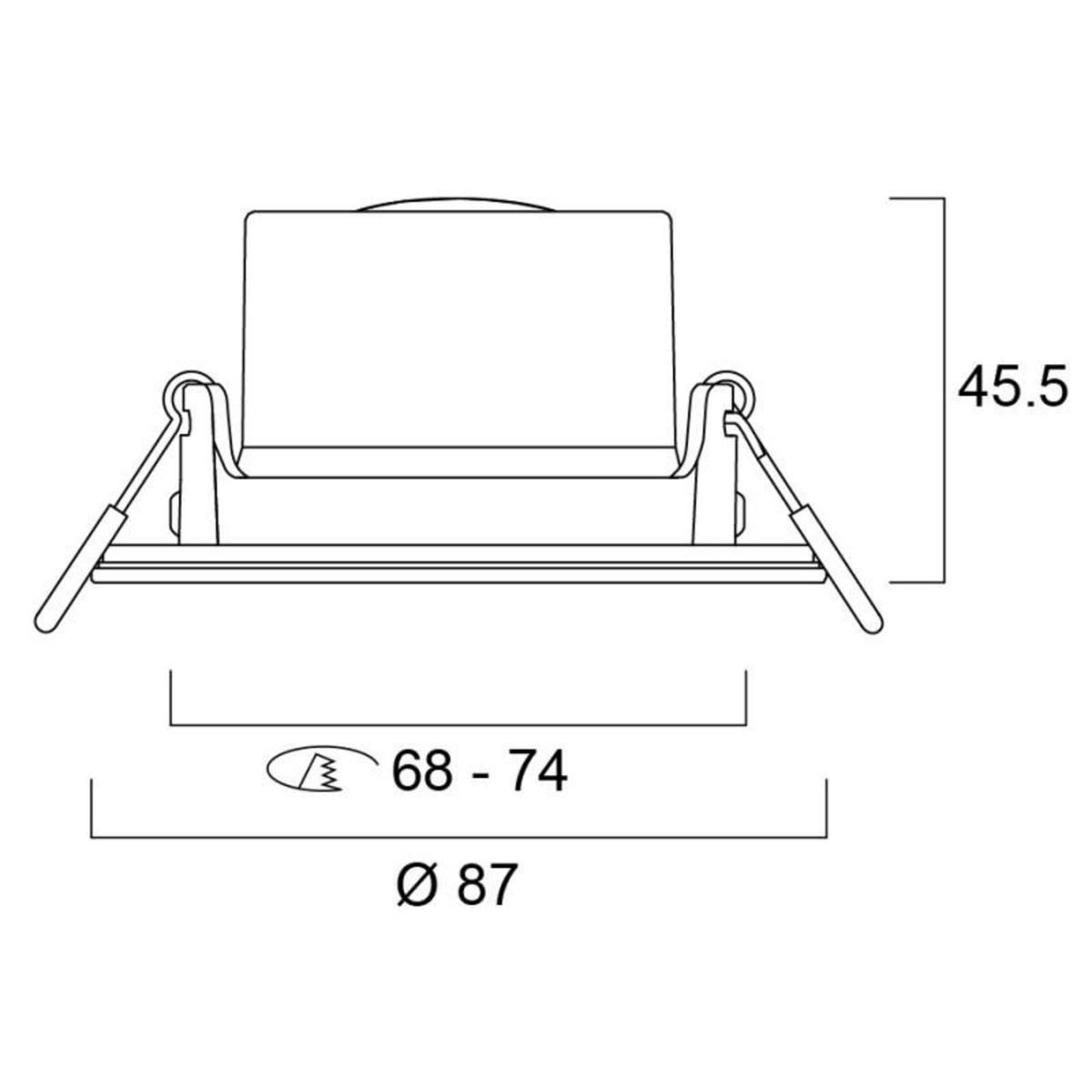 Spot LED Yourhome SYLSPOT 500lm 830 IP44 blanc SYLVANIA 90011