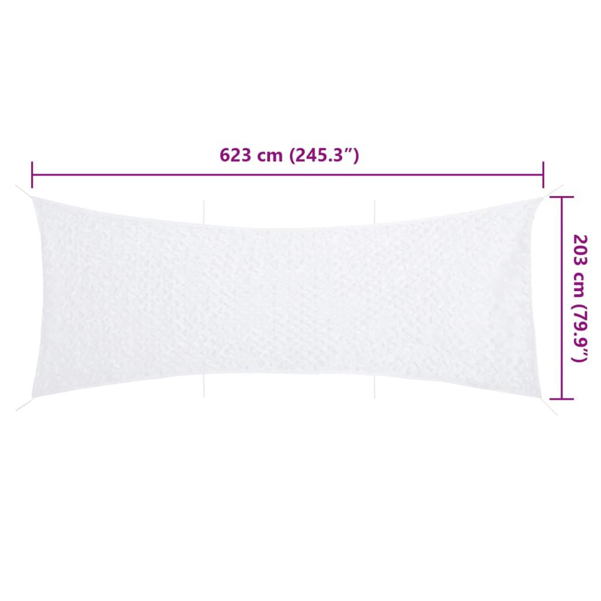 Voir la diapositive 6 : VIDAXL Filet de camouflage avec sac de rangement 623x203 cm blanc