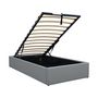 Voir la diapositive 4 : Habitat et Jardin Lit simple en PVC avec coffre  Ava  - 90 x 190 cm - Gris