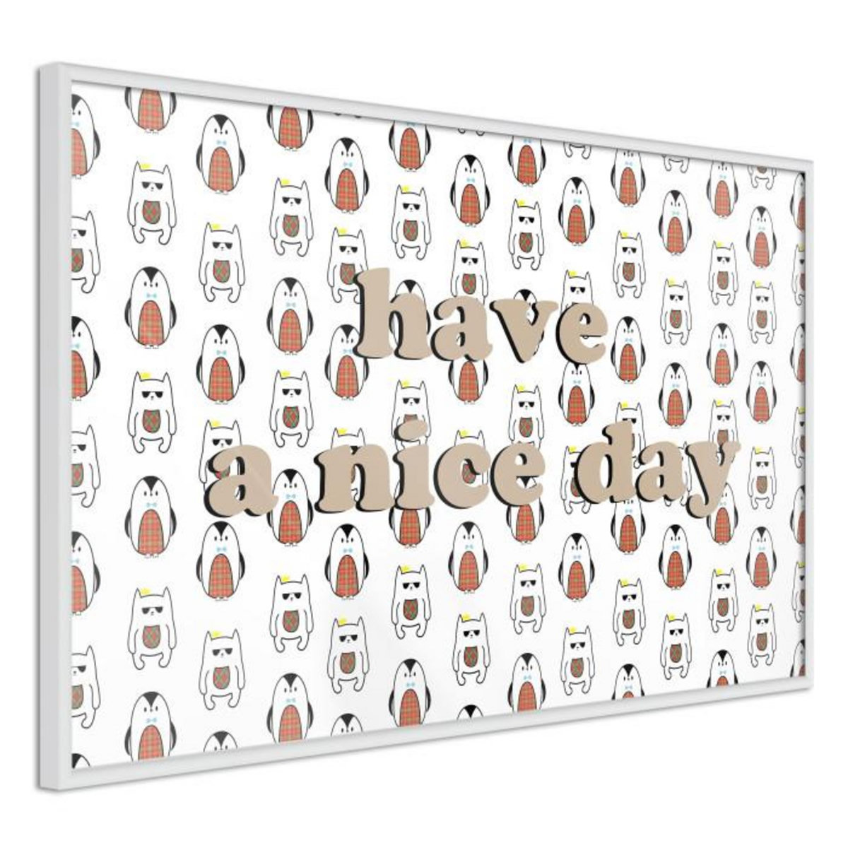 Paris Prix Affiche Murale Encadrée  Animals Wish a Nice Day