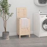 VIDAXL Boîte a linge 44x44x76 cm Bois massif de pin