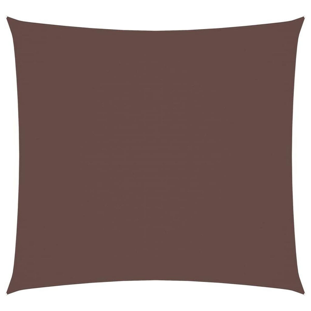 VIDAXL Voile de parasol tissu oxford carre 7x7 m marron