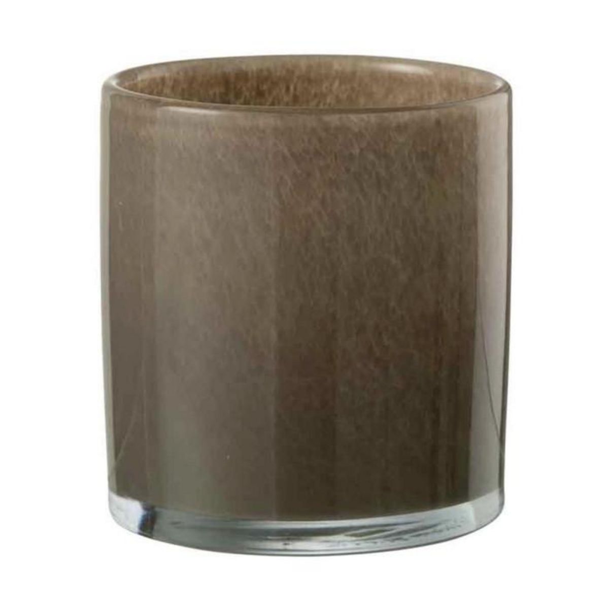 Paris Prix Photophore Design en Verre  Jade  12cm Marron