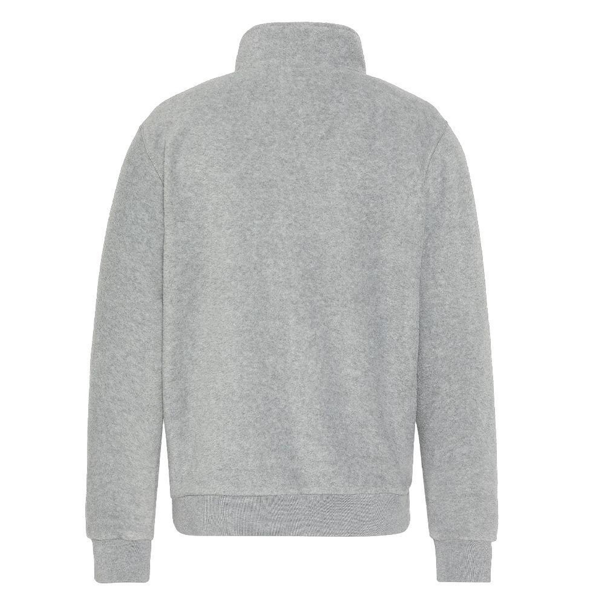 Voir la diapositive 2 : Schott Sweat Polaire Gris Homme Schott Half Zipped