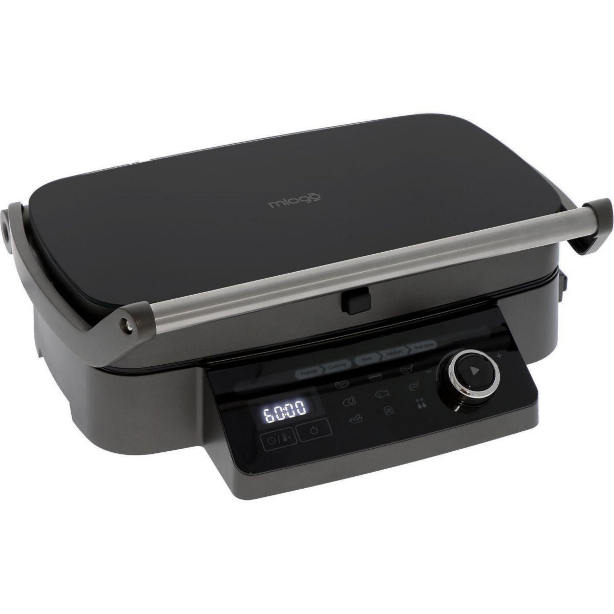 MIOGO Grille-viande MMG1 noir plaques amovibles, 36x20 cm