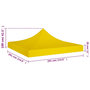 Voir la diapositive 5 : VIDAXL Toit de tente de reception 3x3 m Jaune 270 g/m^2