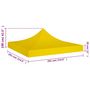 Voir la diapositive 5 : VIDAXL Toit de tente de reception 3x3 m Jaune 270 g/m^2