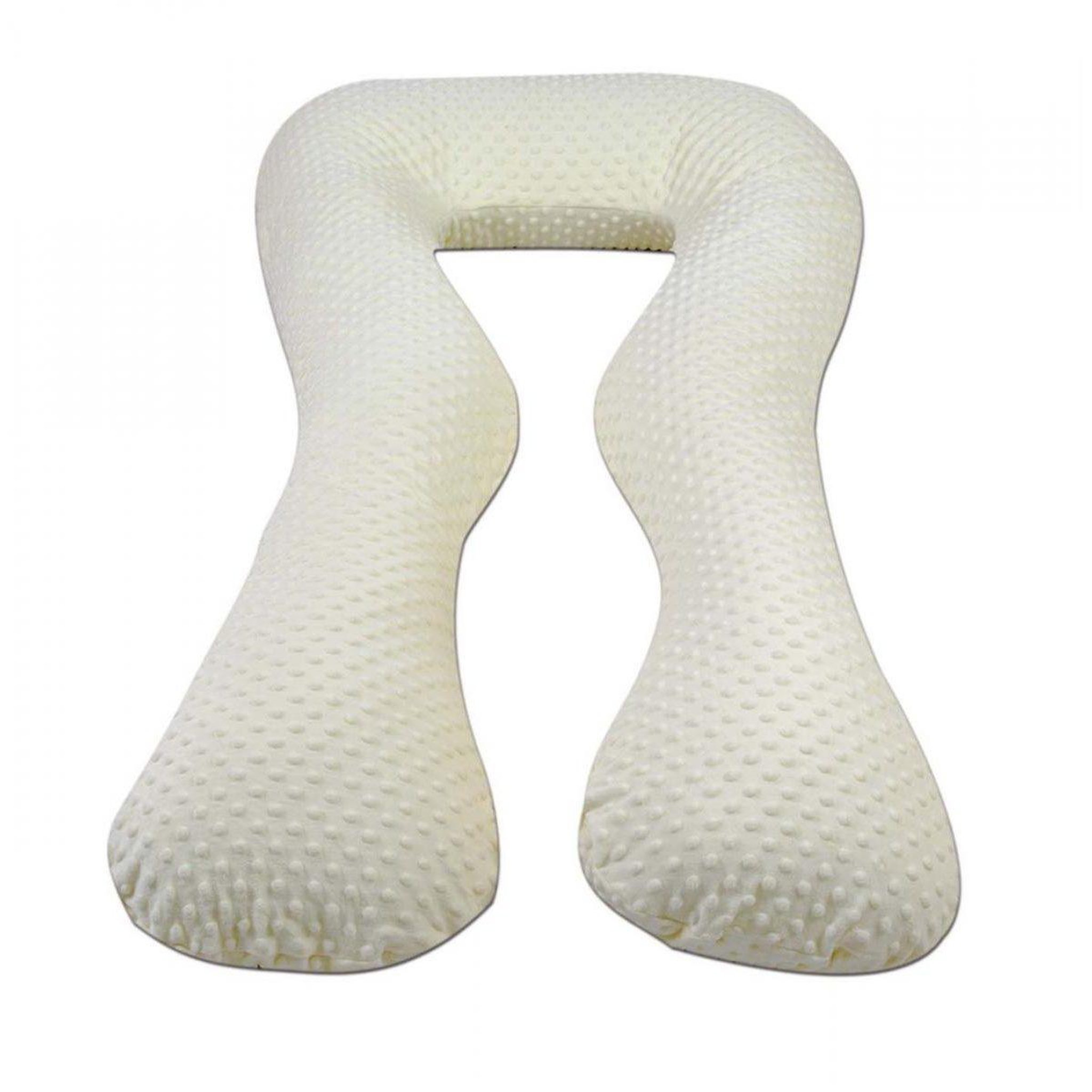 VELINDA Coussin Grossesse/Allaitement forme en U crème