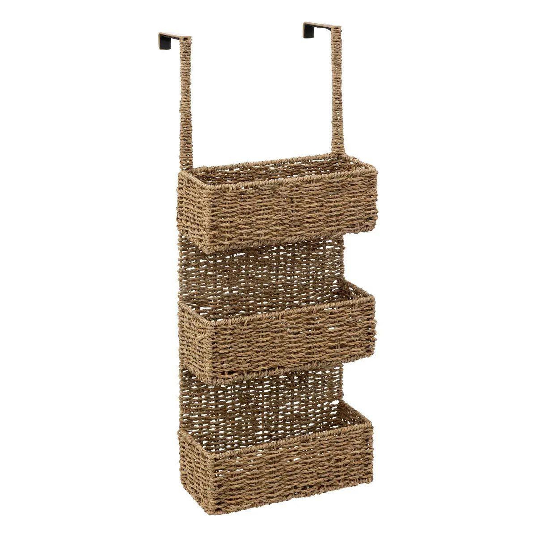 FIVE Étagère porte 3 niveaux  roseau  69cm marron