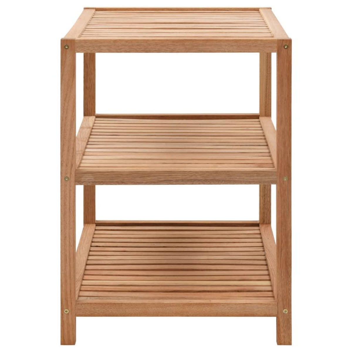 VIDAXL Etagere de salle de bain Bois de noyer massif 65x40x55 cm