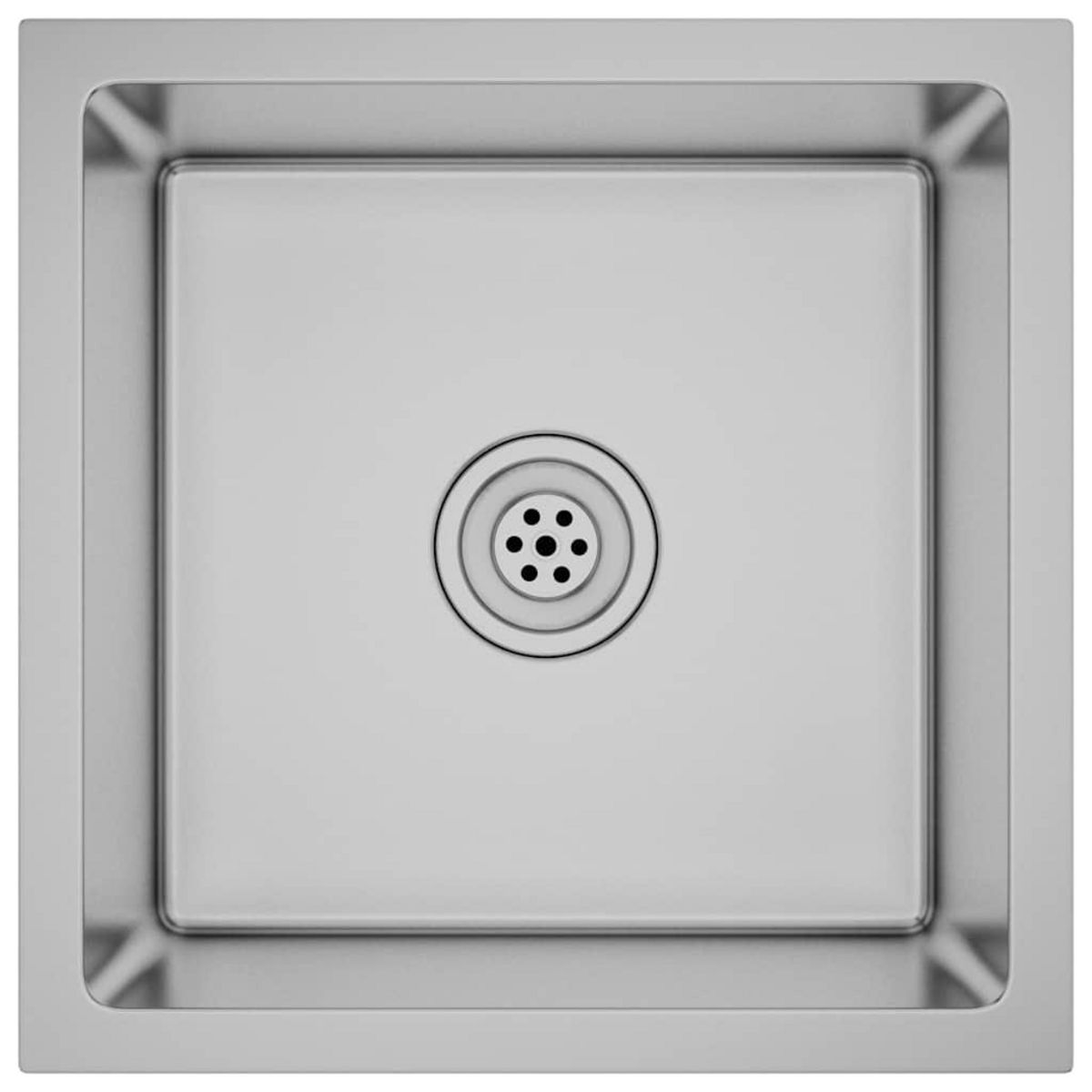 VIDAXL Evier de cuisine fait main Acier inoxydable