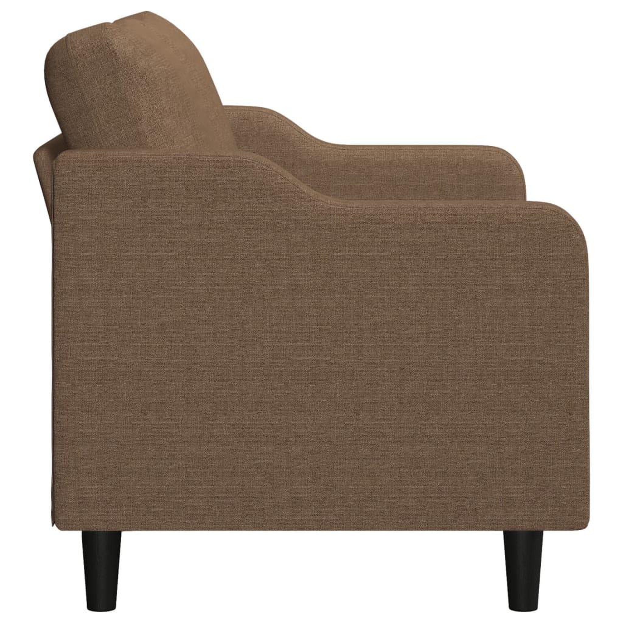 Voir la diapositive 4 : VIDAXL Canape a 2 places Marron 140 cm Tissu