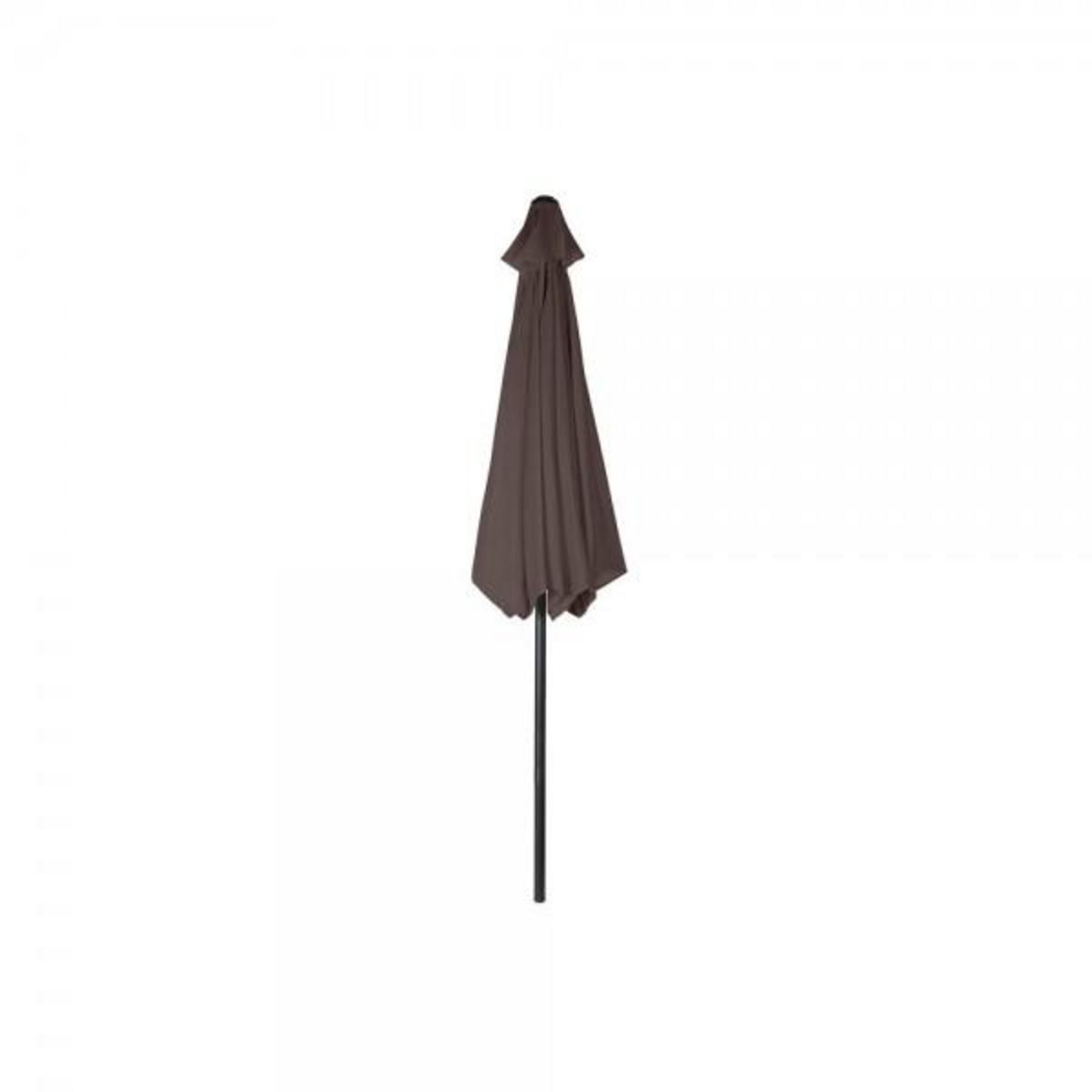 MARKET24 Parasol DKD Home Decor Marron Noir Polyester Acier (300 x 300 x 250 cm)