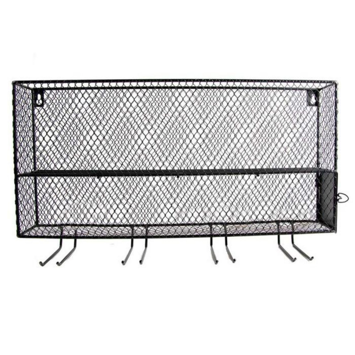 Paris Prix Support Mini Bar à Vin  Rack  48cm Noir