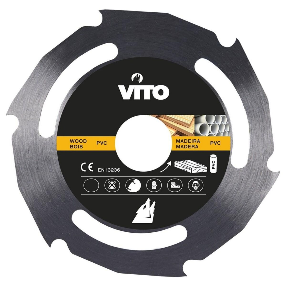 VITO Pro-Power Disque coupe bois et PVC pour Meuleuse 115mm Alesage 22.5mm  Haute résistance pas cher 
