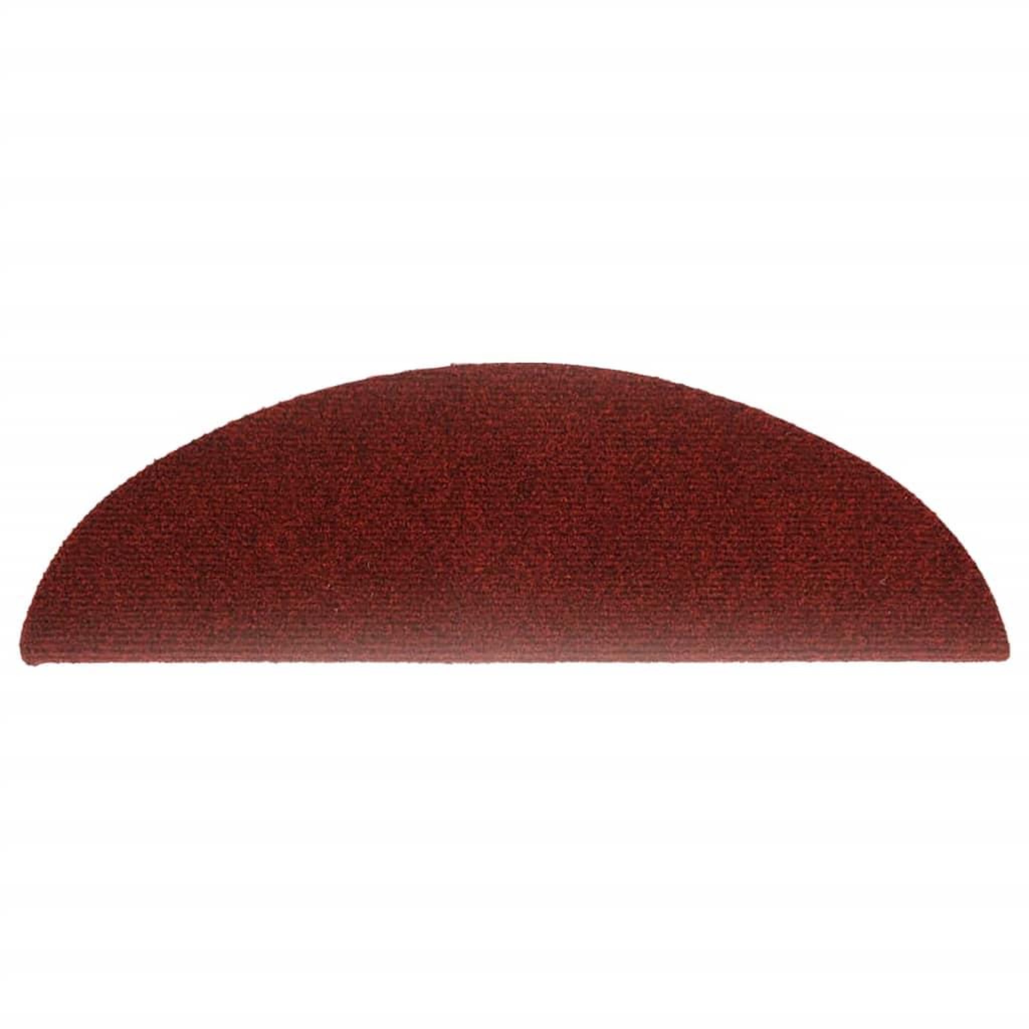 Voir la diapositive 5 : VIDAXL Tapis autoadhesifs de marches 5 pcs Rouge 56x17x3 cm Aiguillete