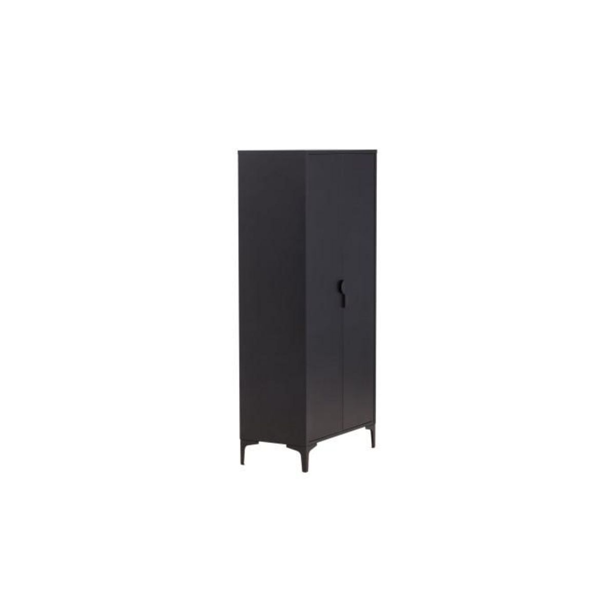 Paris Prix Armoire Design 2 Portes  Piring  85cm Noir