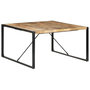 Voir la diapositive 1 : VIDAXL Table a manger 140x140x75 cm Bois de manguier brut