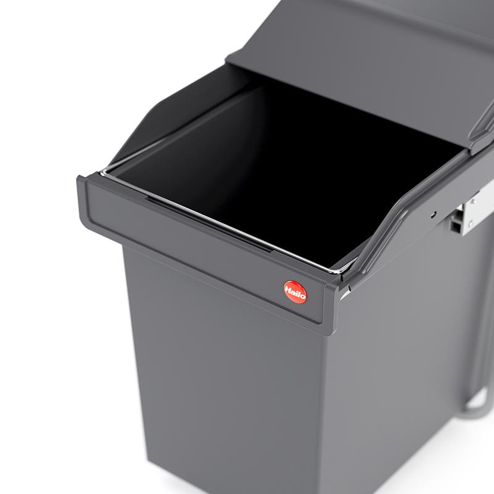 Voir la diapositive 4 : HAILO Poubelle de cuisine encastrable 24l hailo single box