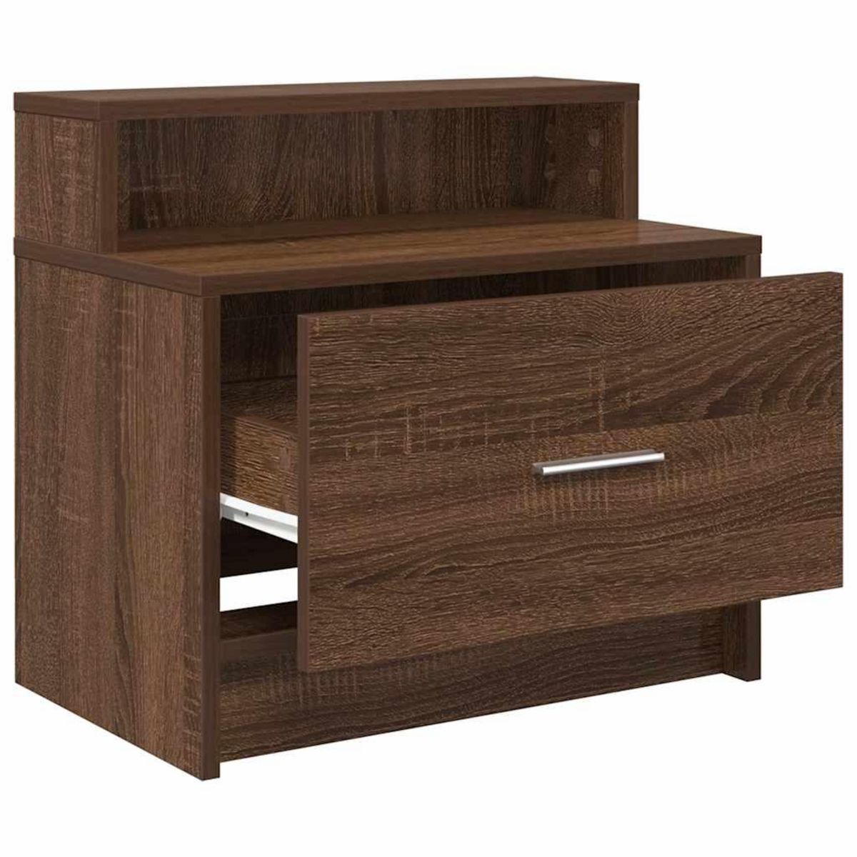 VIDAXL Table de chevet avec tiroir chene marron 51x31x47 cm