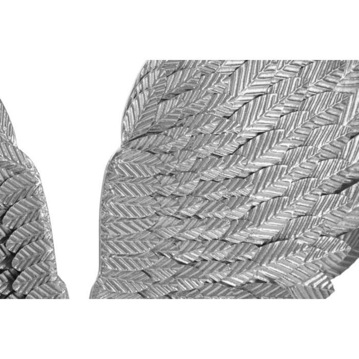 Paris Prix Lot de 2 Décorations Murales en Métal  Beauty  100cm Argent