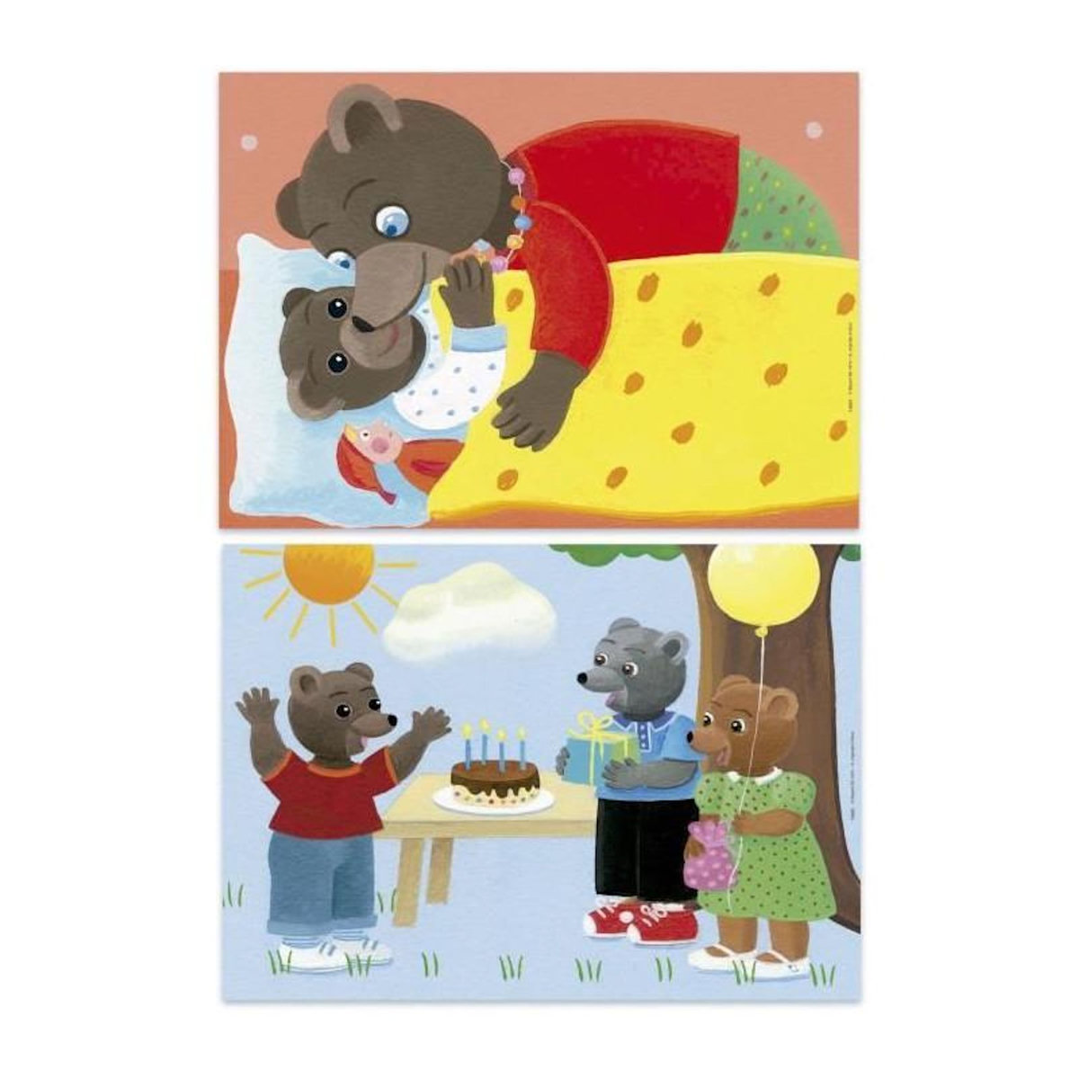 EDUCA Puzzle enfant – 2 x 20 pièces – Petit Ours Brun – Educa – Dès 4 ans