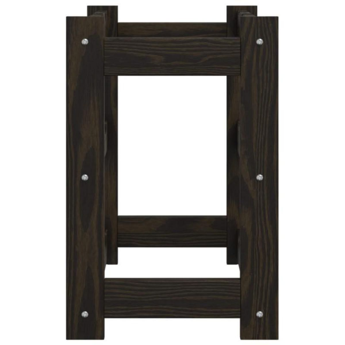 VIDAXL Casier à bouteilles pour 12 bouteilles noir bois pin solide