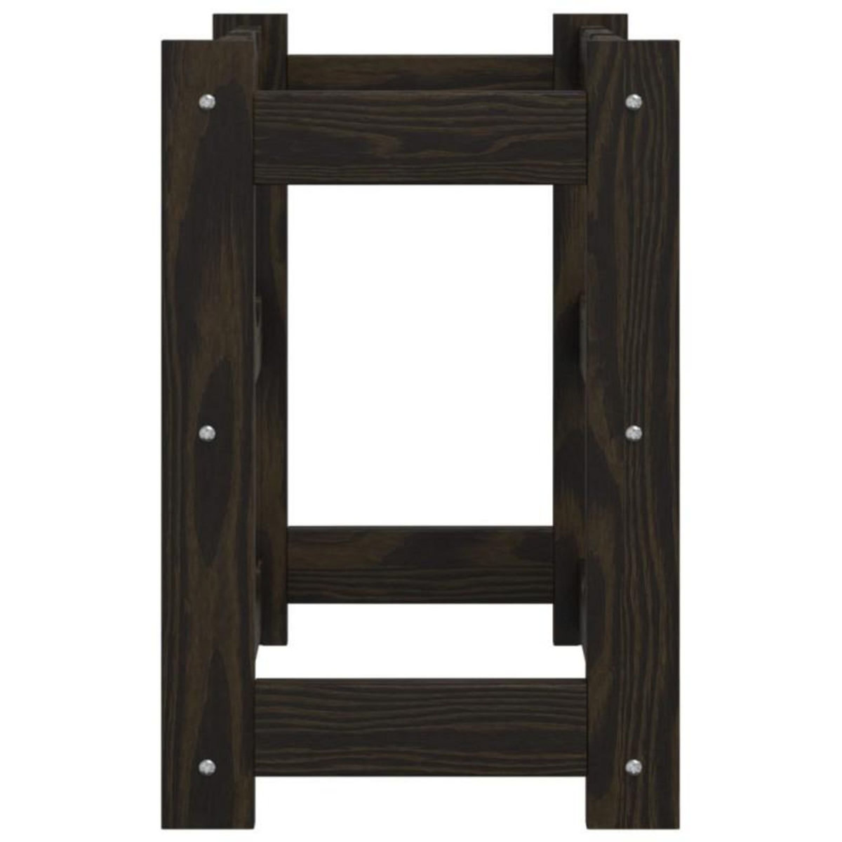 VIDAXL Casier à bouteilles pour 12 bouteilles noir bois pin solide