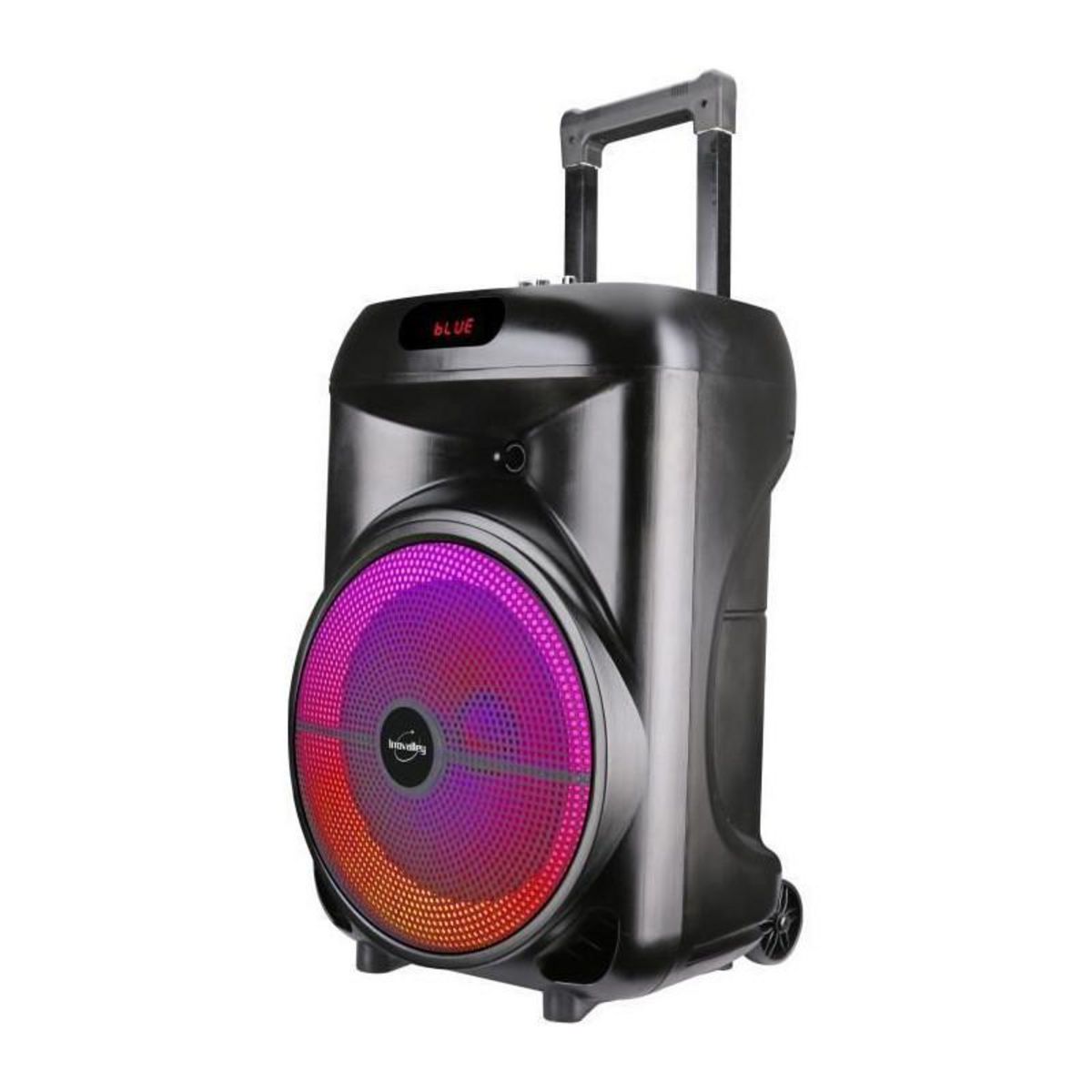Inovalley Enceinte trolley - INOVALLEY - KA122 - 700W - Bluetooth - Lumineuse