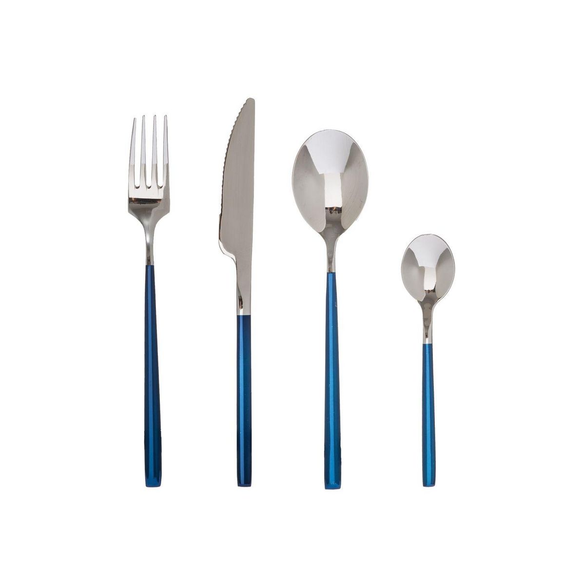 TOILINUX Lot de 2 Ménagères Lya en Acier Inoxydable - 48 Couverts