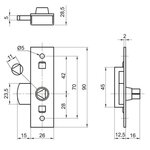 ROBERT COUILLET Batteuse EDF en applique universelle réversible COUILLET 202 U