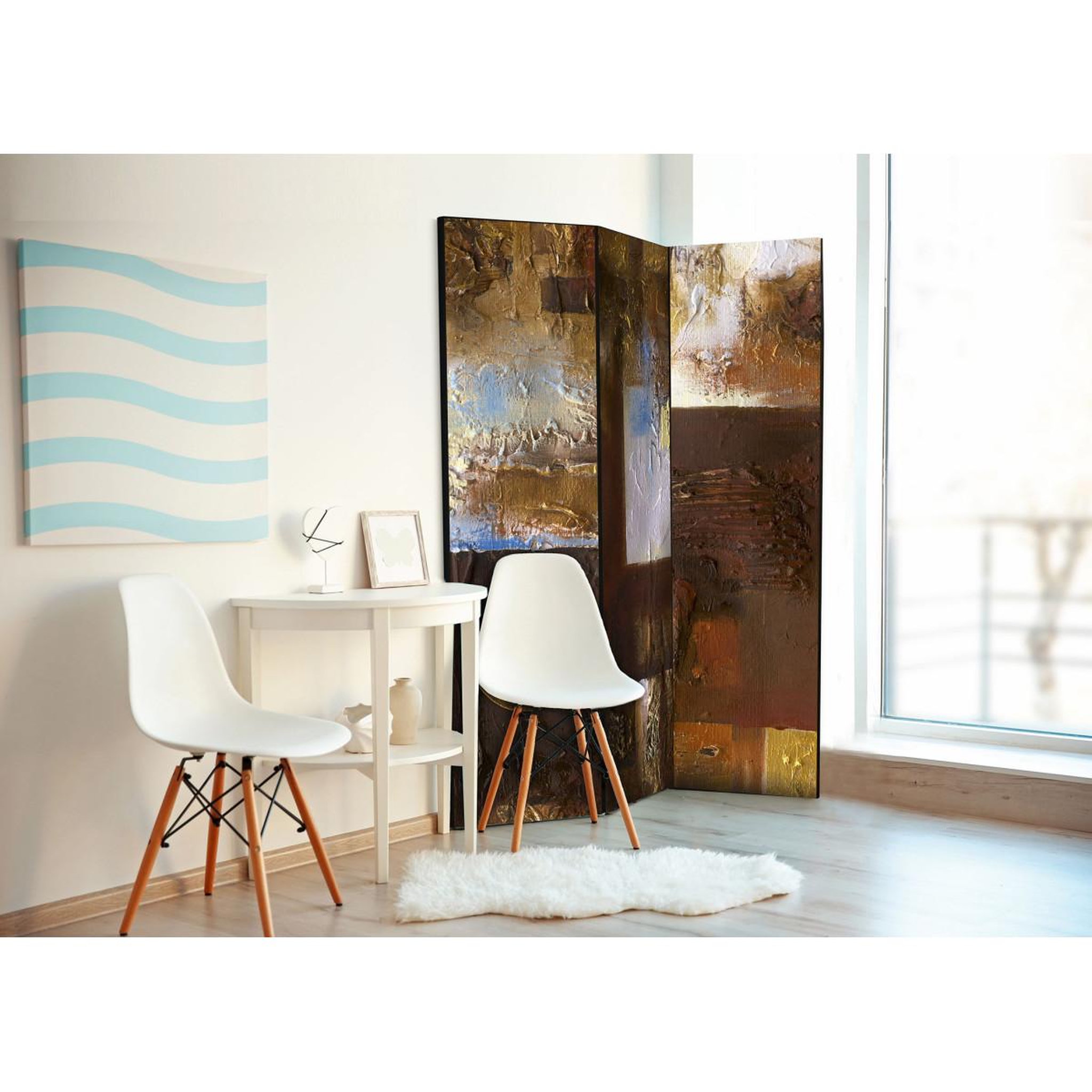 Voir la diapositive 2 : Paris Prix Paravent 3 volets  winter landscape  135x172cm