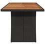 Voir la diapositive 5 : VIDAXL Table de jardin et dessus en bois d'acacia noir resine tressee