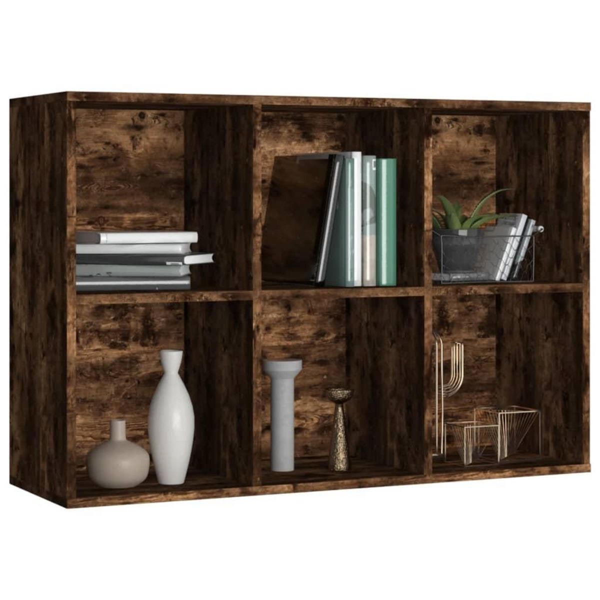 VIDAXL Bibliotheque/Buffet Chene fume 66x30x98 cm Bois d'ingenierie
