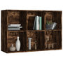 Voir la diapositive 5 : VIDAXL Bibliotheque/Buffet Chene fume 66x30x98 cm Bois d'ingenierie