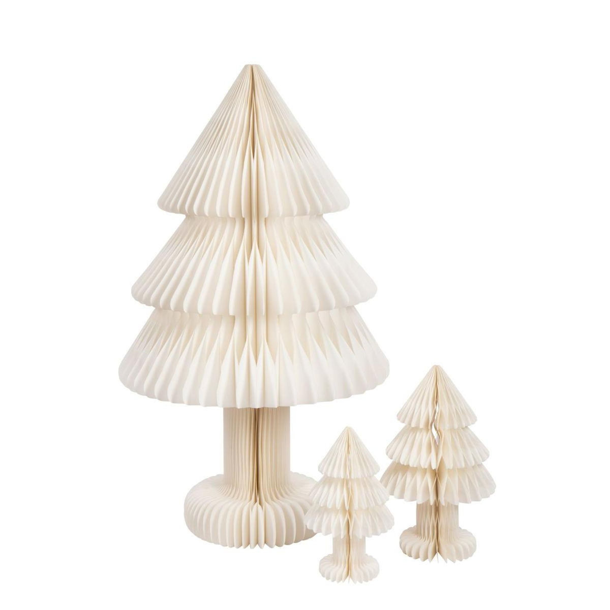 Paris Prix Sapin de Noël en Papier  Pliable  100cm Blanc Cassé