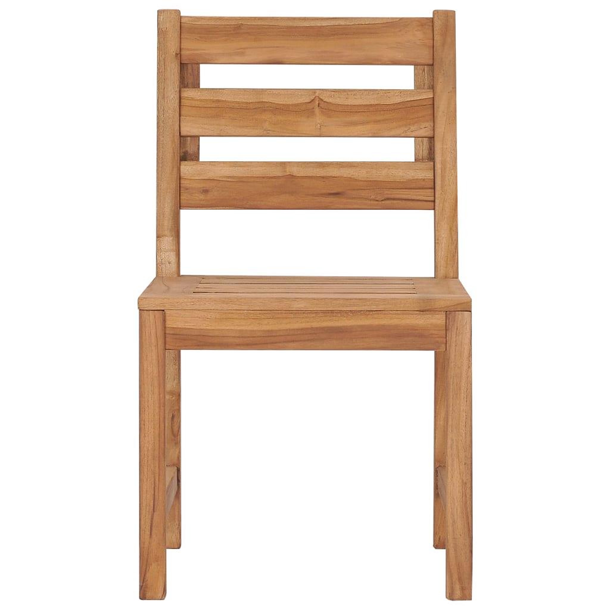 Voir la diapositive 3 : VIDAXL Chaises de jardin lot de 2 bois de teck solide