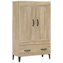 Voir la diapositive 2 : VIDAXL Buffet haut Chene sonoma 70x31x115 cm Bois d'ingenierie