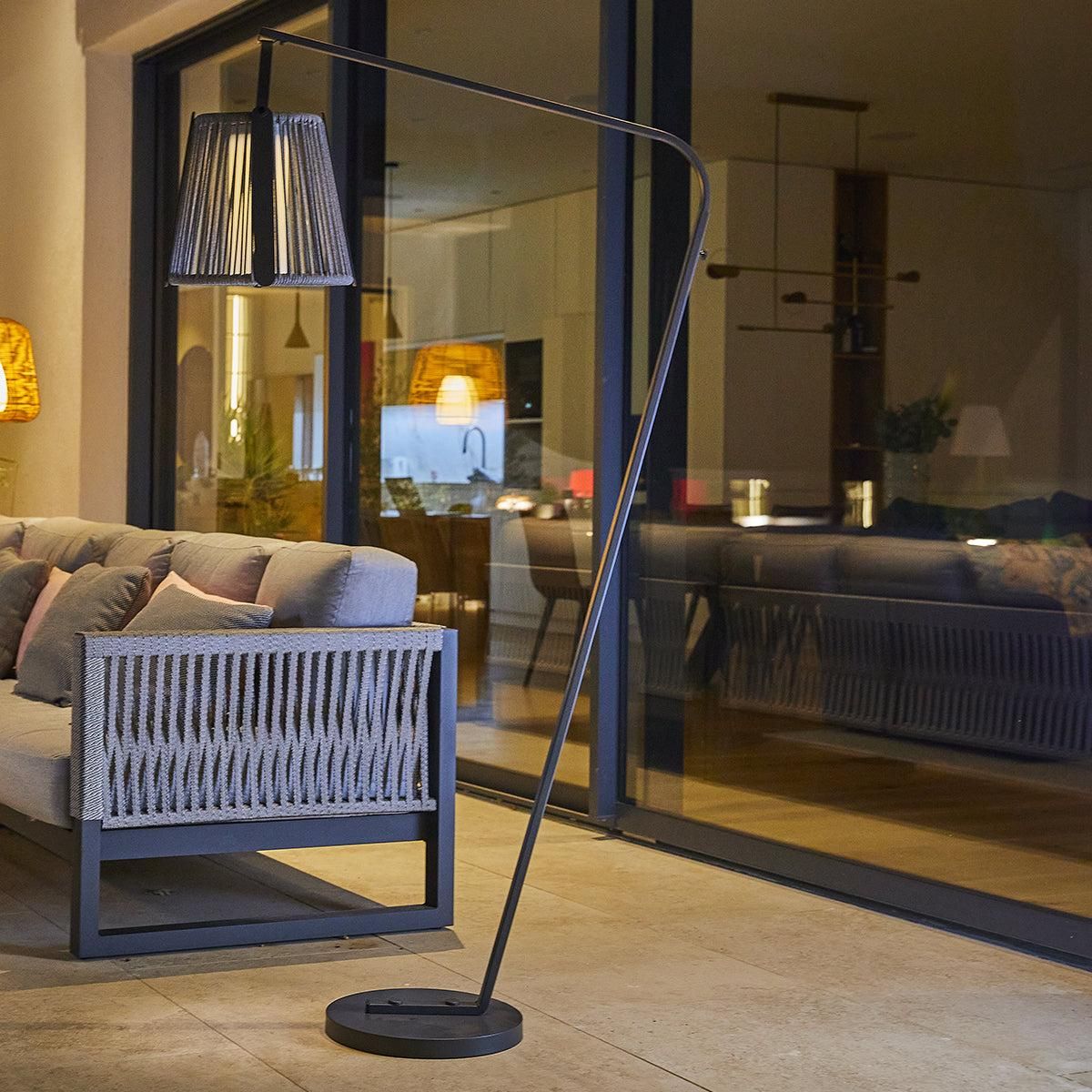 Lumisky Lampadaire solaire RAYGLOW Gris Metal H176cm