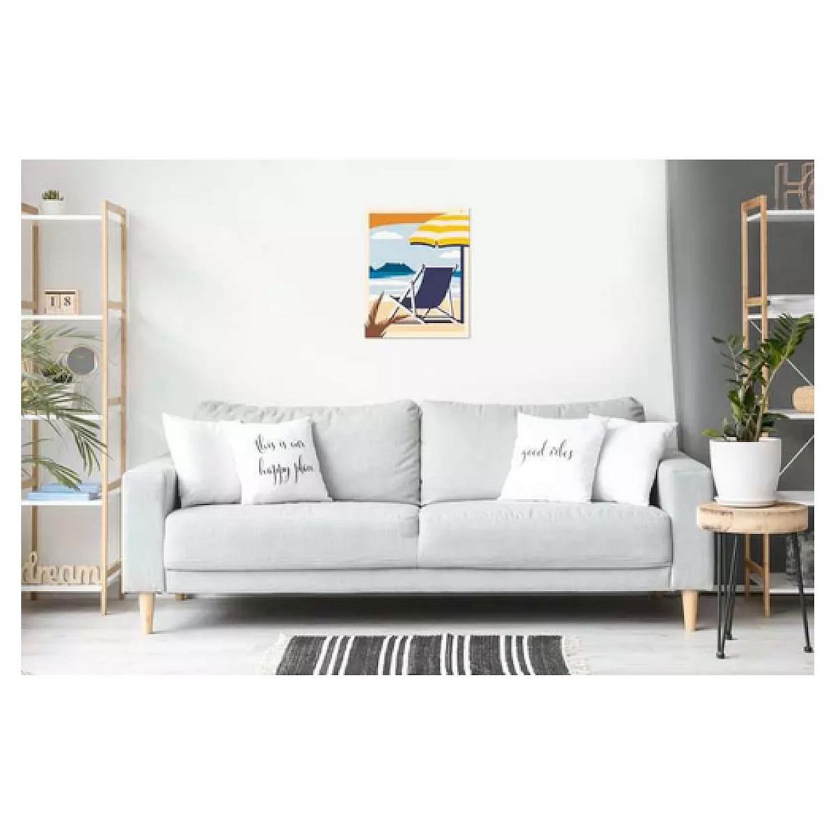 RAVENSBURGER CreArt - 24x30 cm Peinture par numeros pour se detendre sur la Plage