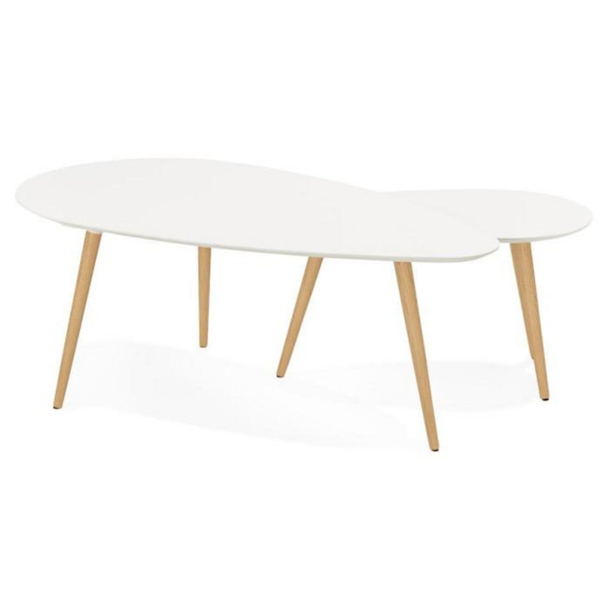 Paris Prix Lot de 2 Tables Gigognes  Rauma  116cm Blanc