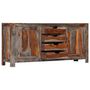 Voir la diapositive 3 : VIDAXL Buffet gris 160x40x75 cm bois de sesham massif
