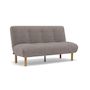 Voir la diapositive 4 : BEST MOBILIER Soan - banquette 2 places convertible clic-clac en velours texturé